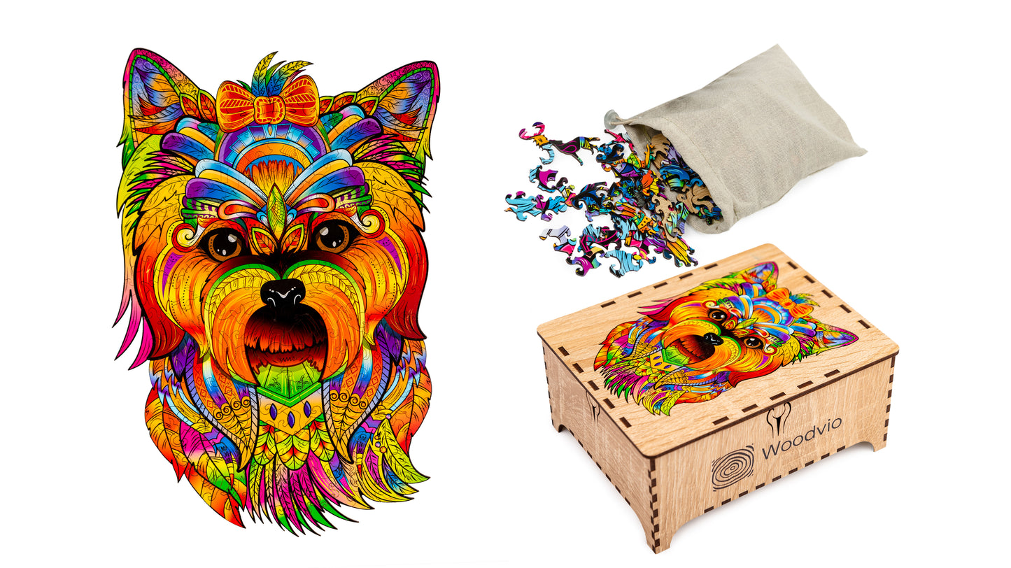 Woodvio™ Yorkie Puzzle in legno (46 x 31 cm)